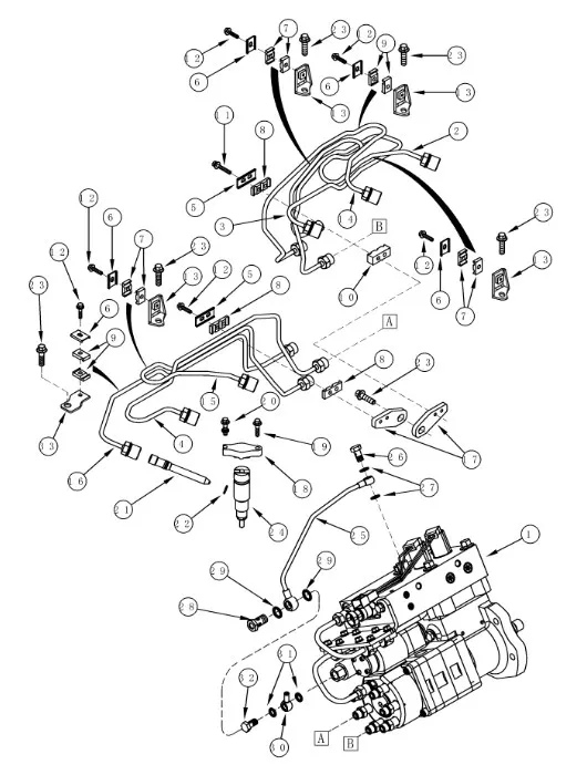 JR4076442 - ТНВД в сборе ДВС Cummins8,3 TG/Mg.MX